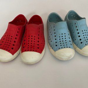 Native Kids Jefferson 2-Pair Bundle - Red and Light Blue - Size 10